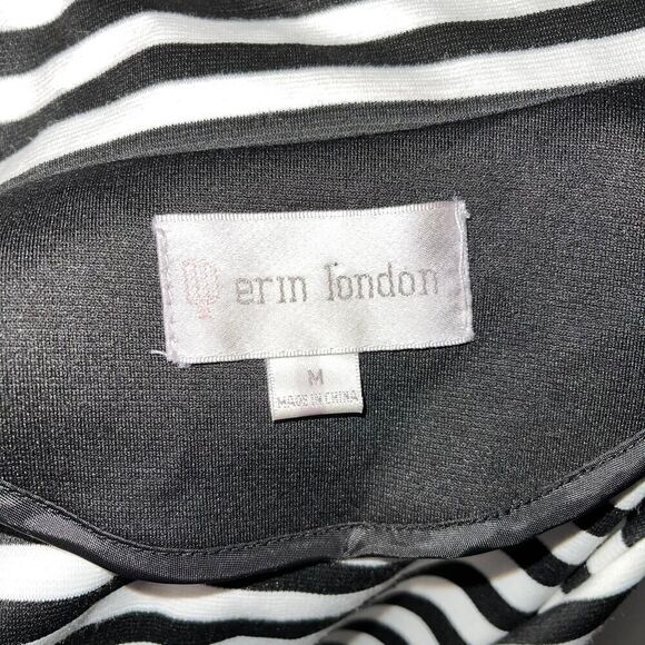 Erin London Striped Flip Cuff Jacket Med - Picture 7 of 10